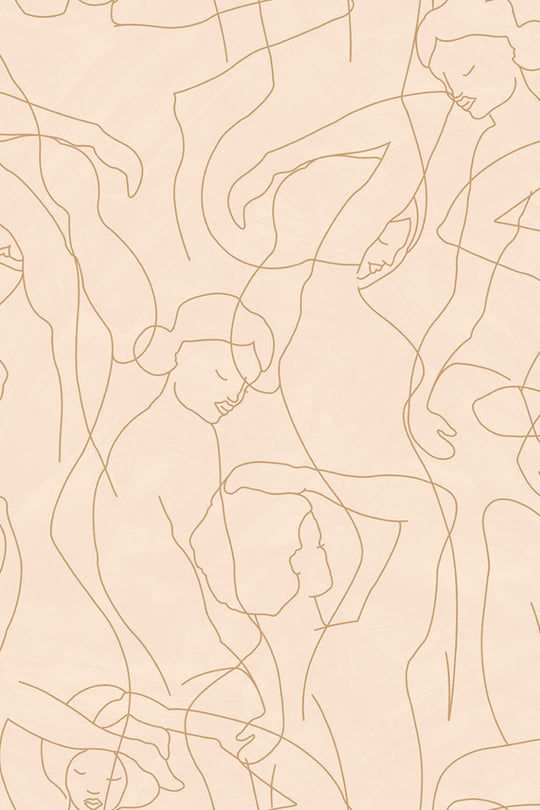HookedOnWalls Silhouette Model Lines behang 34842Afbeelding 3
