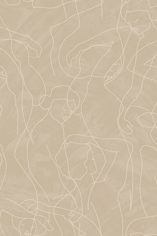 HookedOnWalls Silhouette Model Lines behang 34844Afbeelding 3