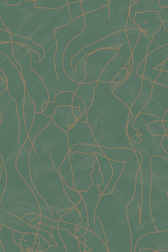 HookedOnWalls Silhouette Model Lines behang 34847Afbeelding 3