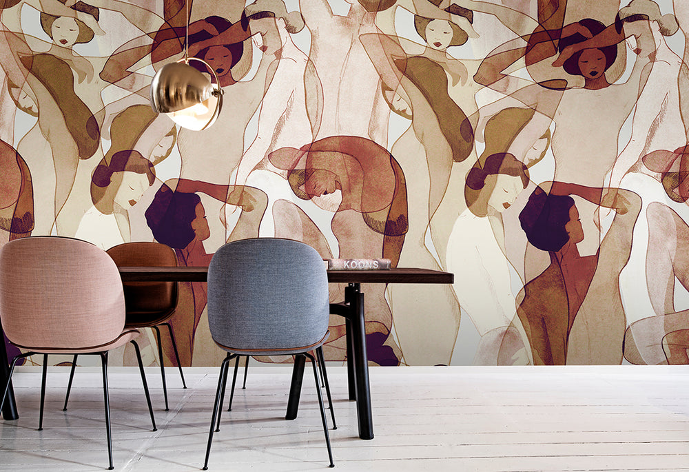 HookedOnWalls Silhouette Models behang 34870Afbeelding 2