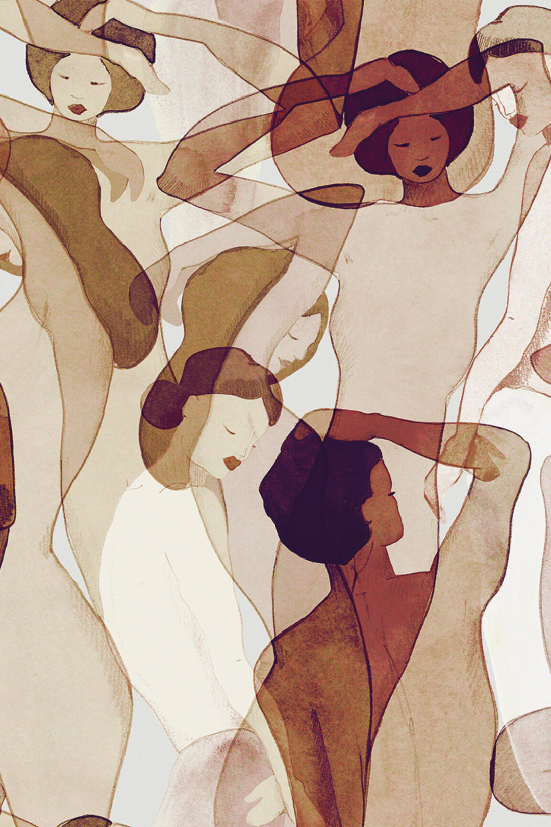 HookedOnWalls Silhouette Models behang 34870Afbeelding 4