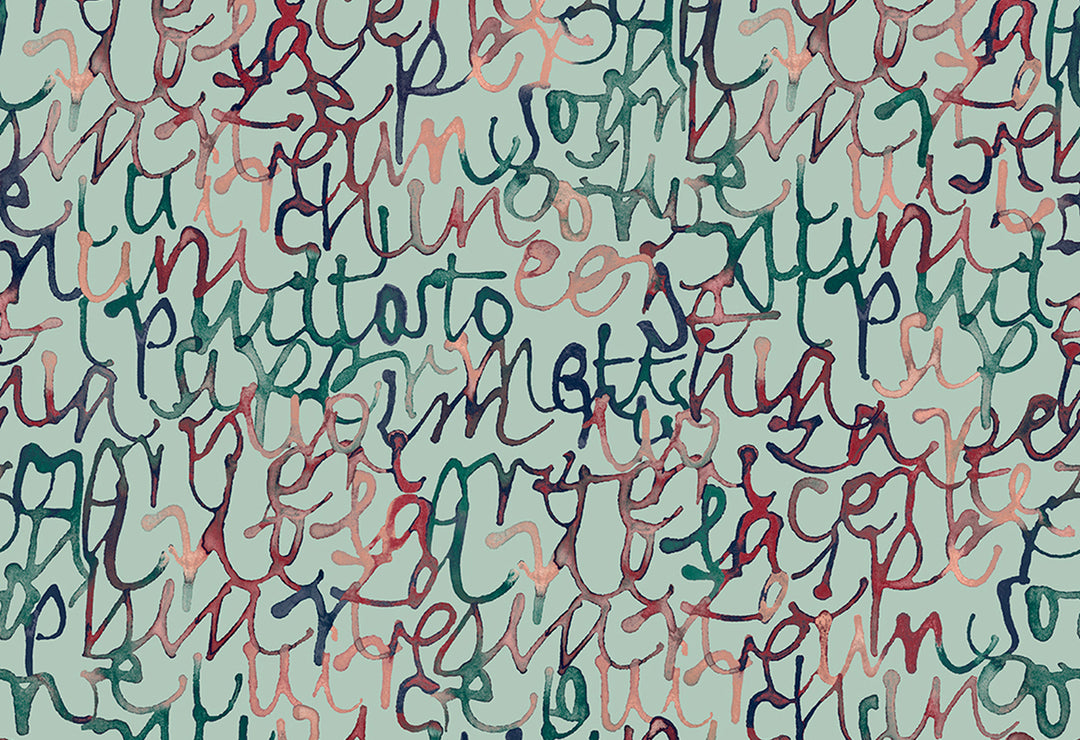 HookedOnWalls Silhouette Script behang 34861Afbeelding 1