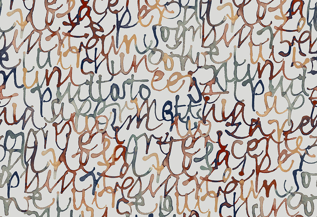 HookedOnWalls Silhouette Script behang 34860Afbeelding 1