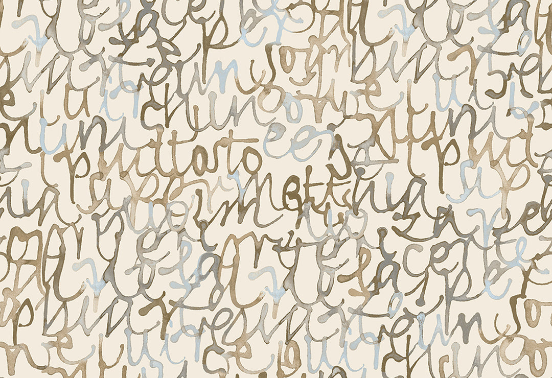 HookedOnWalls Silhouette Script behang 34863Afbeelding 1