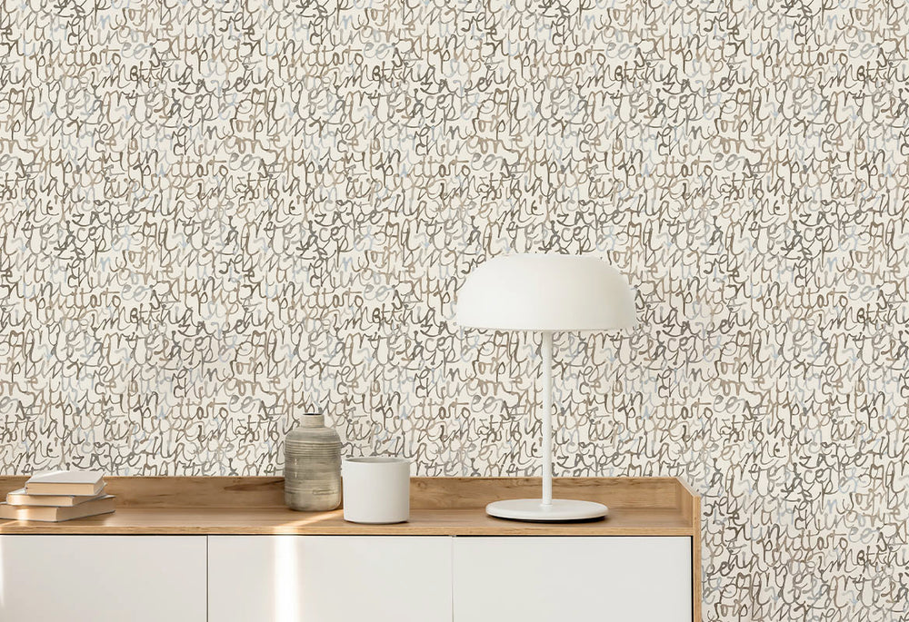 HookedOnWalls Silhouette Script behang 34860Afbeelding 2