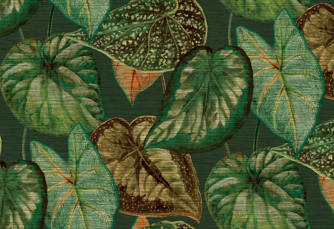 HookedOnWalls Tahiti Tropical leaves behang TA25054Afbeelding 1