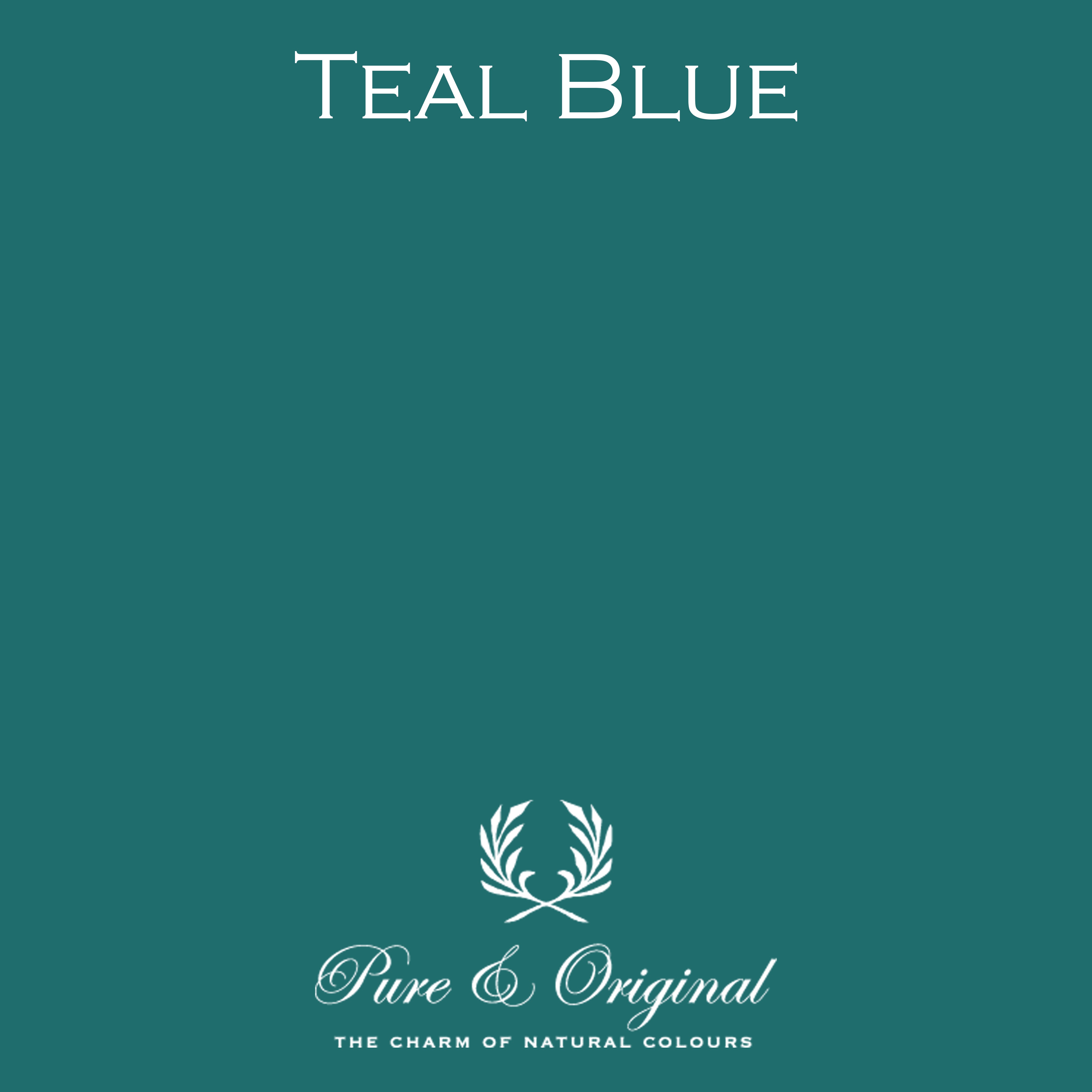 Teal blue store paint