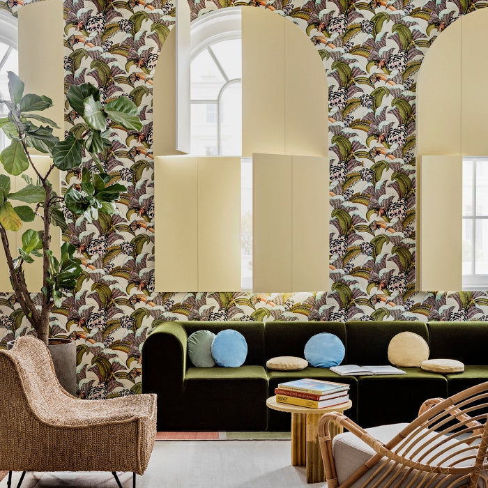 Cole &amp; Son Ardmore - Jabula Hoopoe Leaves behang 119/1003
