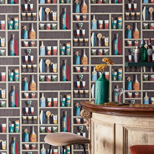 Cole &amp; Son Fornasetti Selection Cocktails behang 114/23044