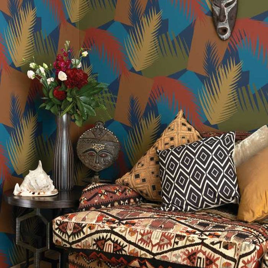 Cole &amp; Son Geometric II Deco Palm behang 105/8039