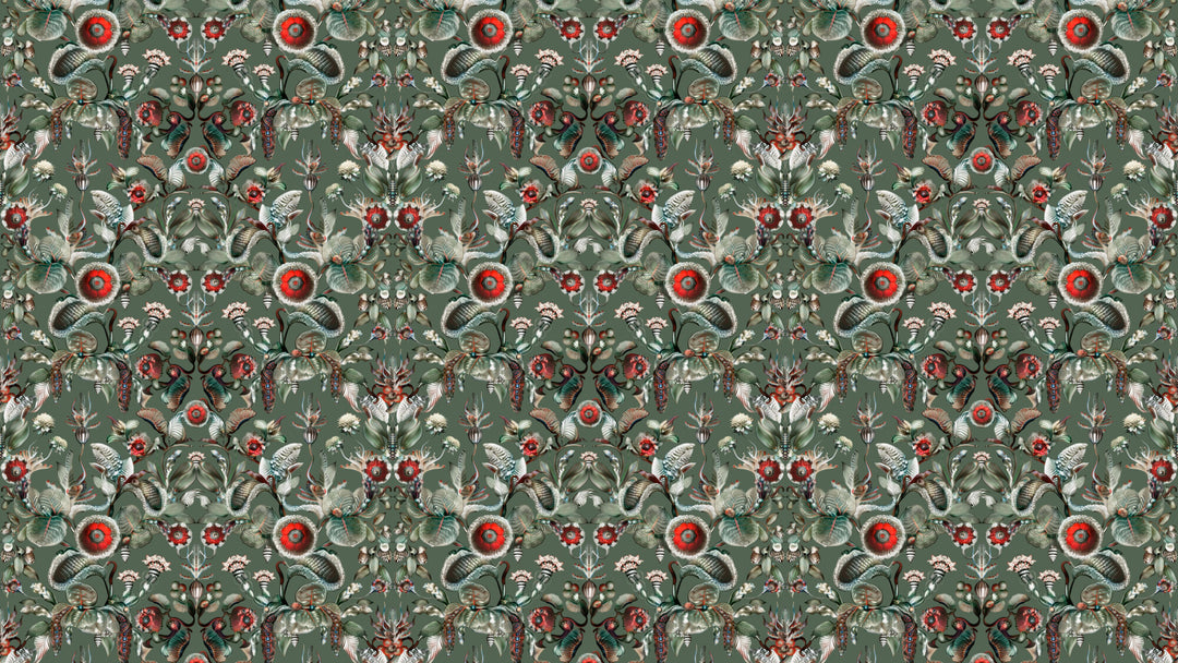 ARTE-Moooi-Wallcovering-Green-House-Coccinella-Bella-|-Sage-Green-MO5001 afbeelding 3 