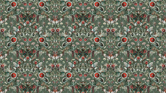 ARTE-Moooi-Wallcovering-Green-House-Coccinella-Bella-|-Sage-Green-MO5001 afbeelding 3 