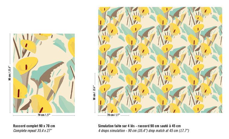 ÉLITIS Arum Behang Flower Power behang collectie TP_304_05