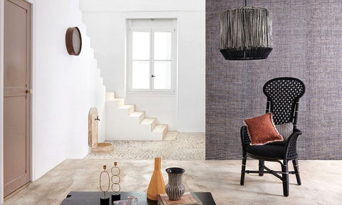 ÉLITIS Iranja Behang Raw Raffia behang collectie