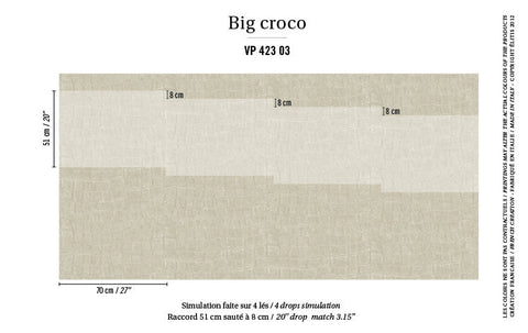 ÉLITIS big croco behang instructie