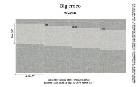 ÉLITIS big croco behang instructie