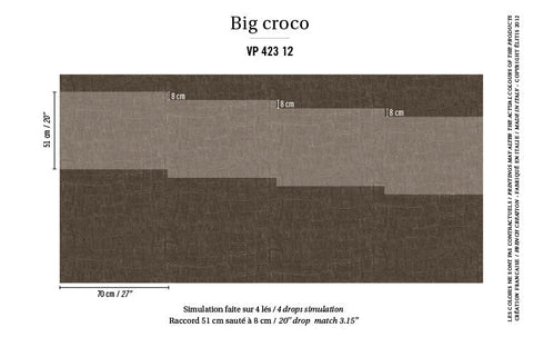 ÉLITIS big croco behang instructie