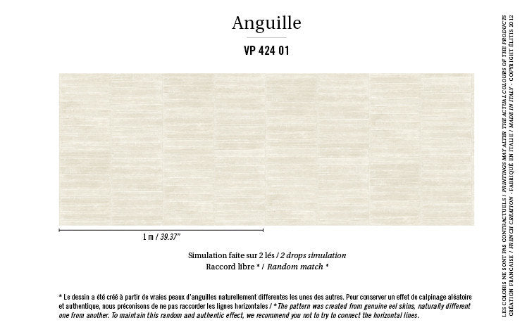 ÉLITIS Anguille behangpapier sfeer