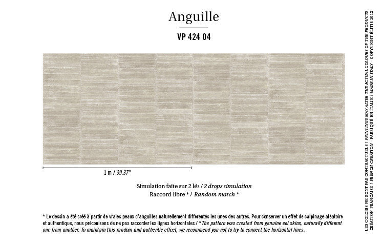 ÉLITIS Anguille behangpapier sfeer