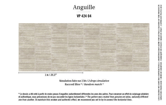 ÉLITIS Anguille behangpapier sfeer