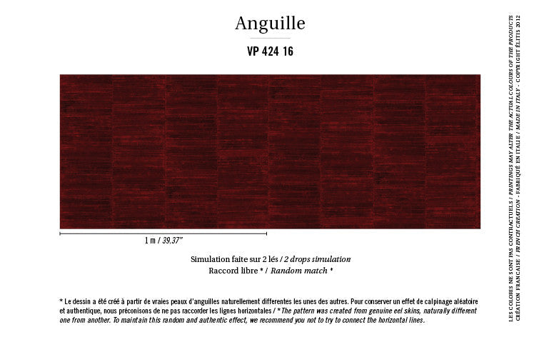 ÉLITIS Anguille behangpapier sfeer