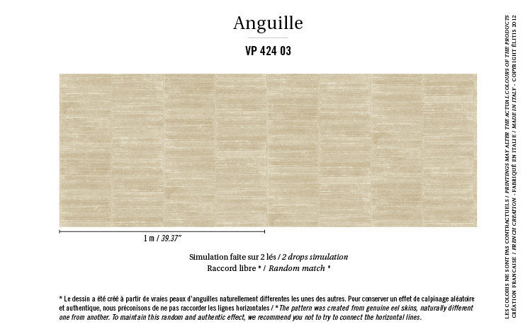 ÉLITIS Anguille behangpapier sfeer