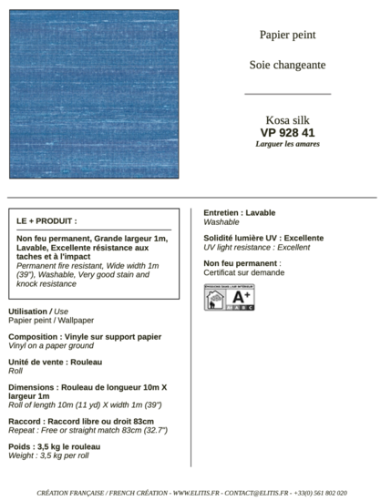 ÉLITIS Kosa Silk Behang 41 VP_928_41