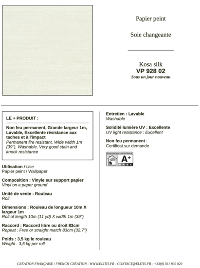 ÉLITIS Kosa Silk Behang 02 VP_928_02
