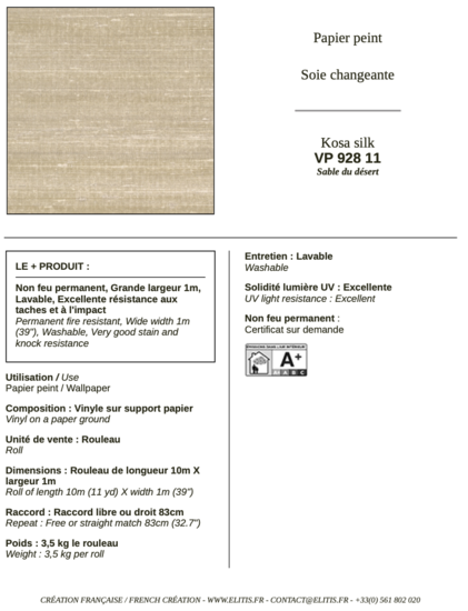ÉLITIS Kosa Silk Behang 11 VP_928_11