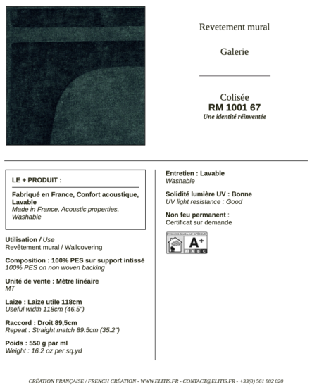 ÉLITIS Colisée Behang 67 (RM_1001_67)