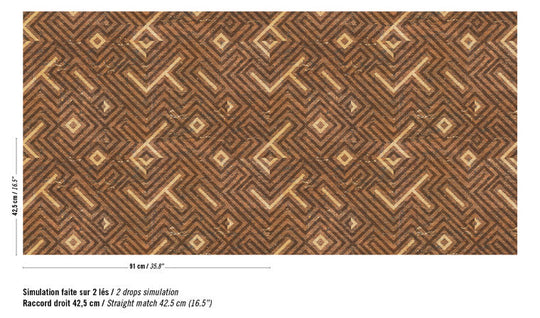 ÉLITIS Labyrinthe Behang Essence de Liege Collectie RM-988-20