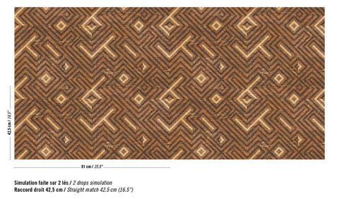 ÉLITIS Labyrinthe Behang Essence de Liege Collectie RM-988-20