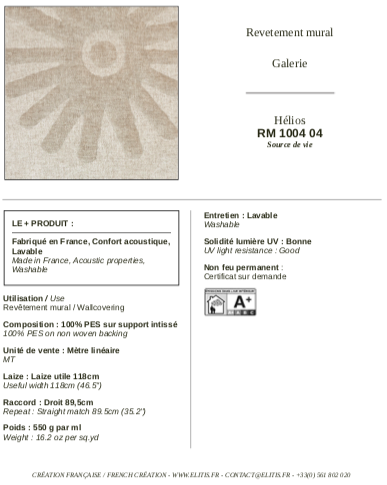 ÉLITIS Hélios Behang 04 (RM_1004_04)