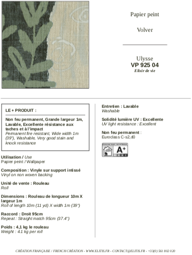 ÉLITIS Ulysse Behang VP 925 04