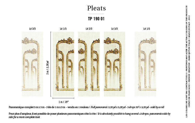 behang ÉLITIS Galerie des glaces behangpapier more than classic woonbeurs plak instructie