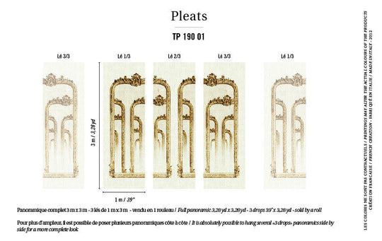 behang ÉLITIS Galerie des glaces behangpapier more than classic woonbeurs plak instructie