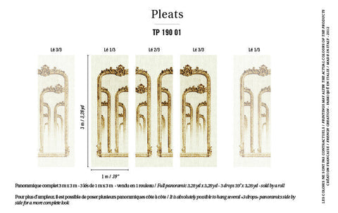 behang ÉLITIS Galerie des glaces behangpapier more than classic woonbeurs plak instructie