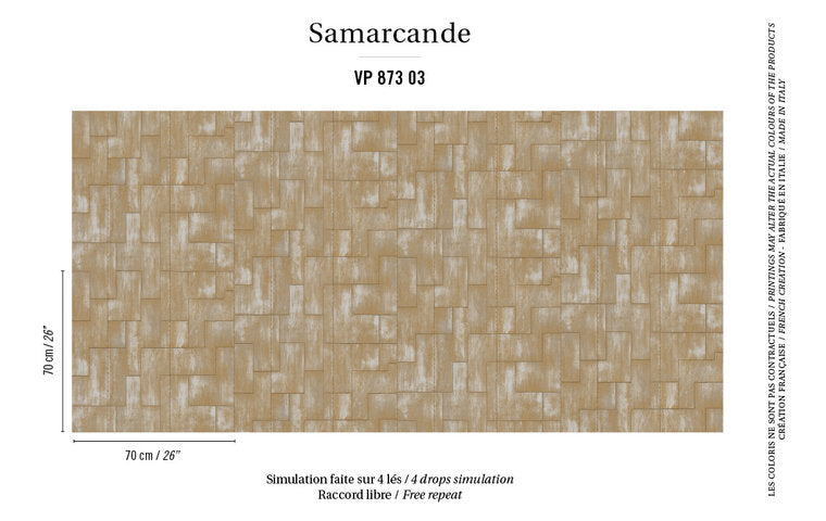 behang ÉLITIS khan samarcande behangpapier VP_873_03 instructie