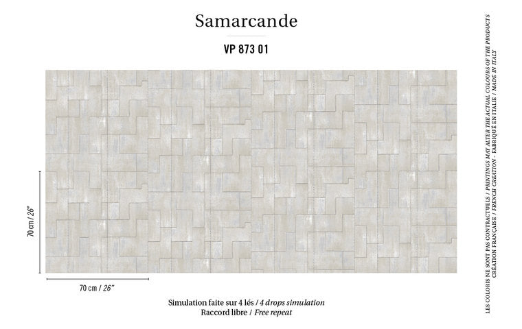 behang ÉLITIS khan samarcande behangpapier VP_873_01 instructie