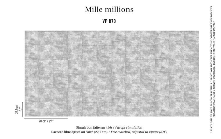behang ÉLITIS hope VP 87001 Mille millions behangpapier instructie