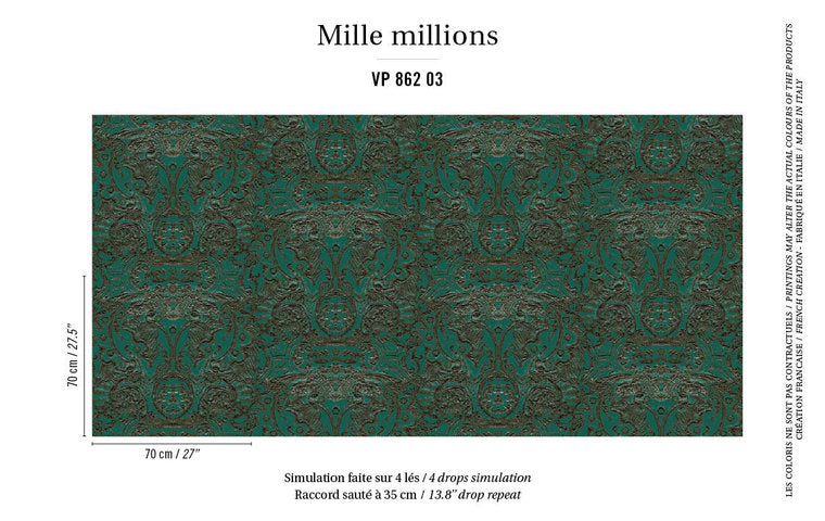 behang ÉLITIS jubilee 862-03 mille millions patroon