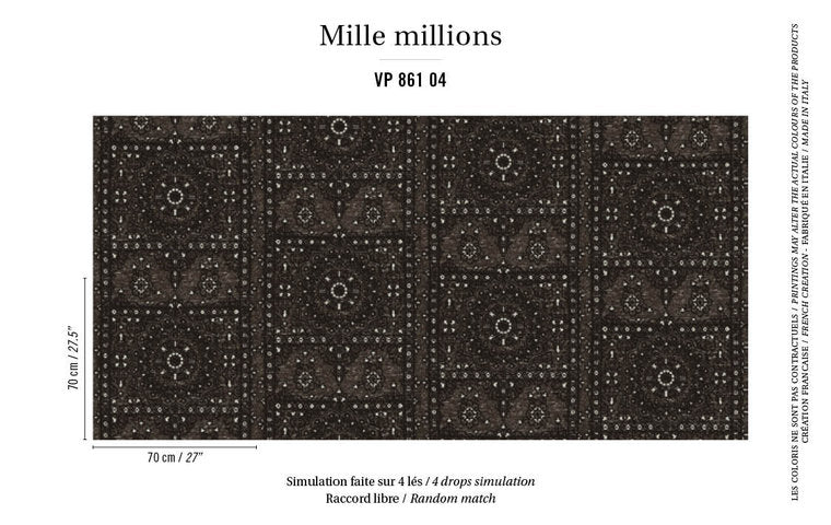 behang ÉLITIS koh i noor 861-04 mille millions patroon