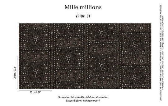 behang ÉLITIS koh i noor 861-04 mille millions patroon