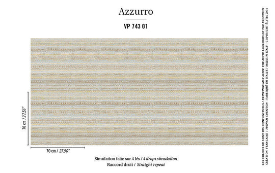 behang ÉLITIS ponza VP_743_01 azzurro behangpapier patroon