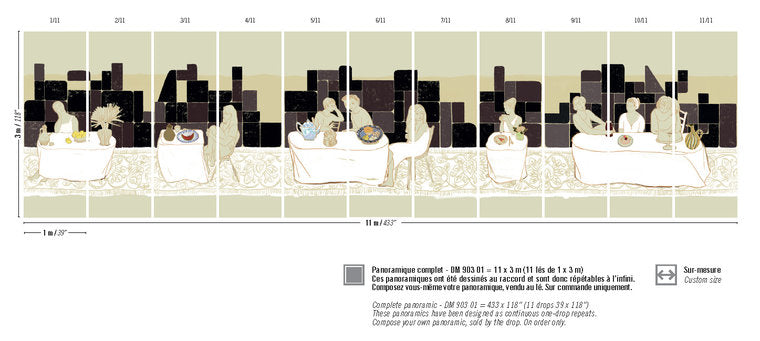 ÉLITIS Le Déjeuner Behang DM_903_01