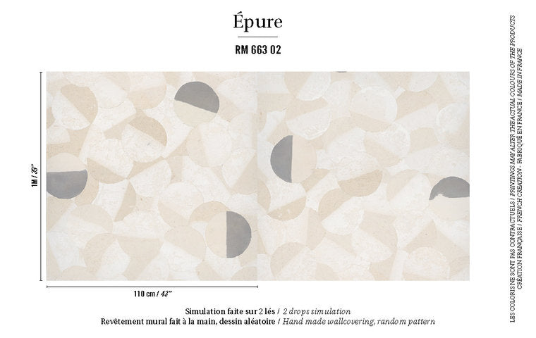 Behang ÉLITIS Nara RM-663-02 Epure Collectie patroon VESTINGH