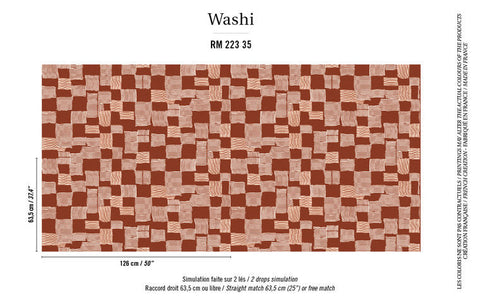 Behang Dessins Dans Le Sable ÉLITIS RM-223-35 Washi Collectie VESTINGH