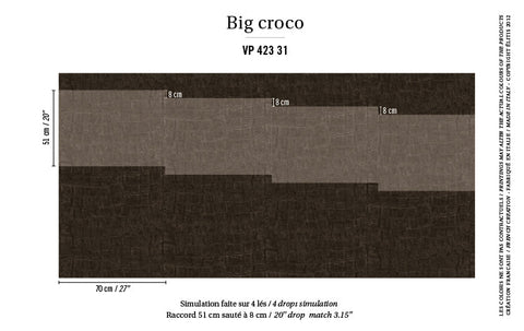 VP_423_31 ÉLITIS Behang Big Croco Big_croco_VP_423_31