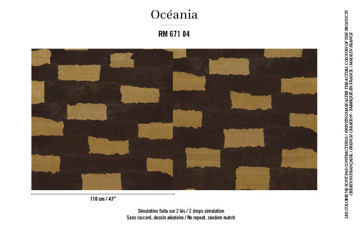 ÉLITIS Koubalane behang sfeer impressie VESTINGH RM_671_04
