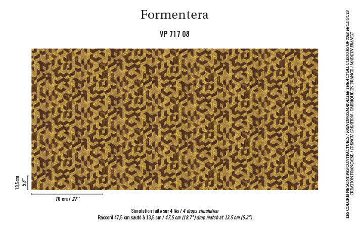 ÉLITIS Formentera ÉLITIS Juego de Paja behang VP-717-02 Formentera behangpapier VP_717_08